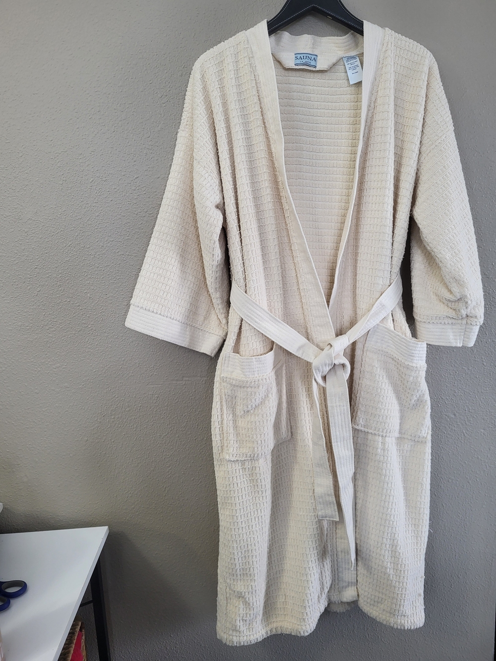 Thick Plush Sauna Robe for Women Stretch Cloth Bath Shower Spa Belted Unisex